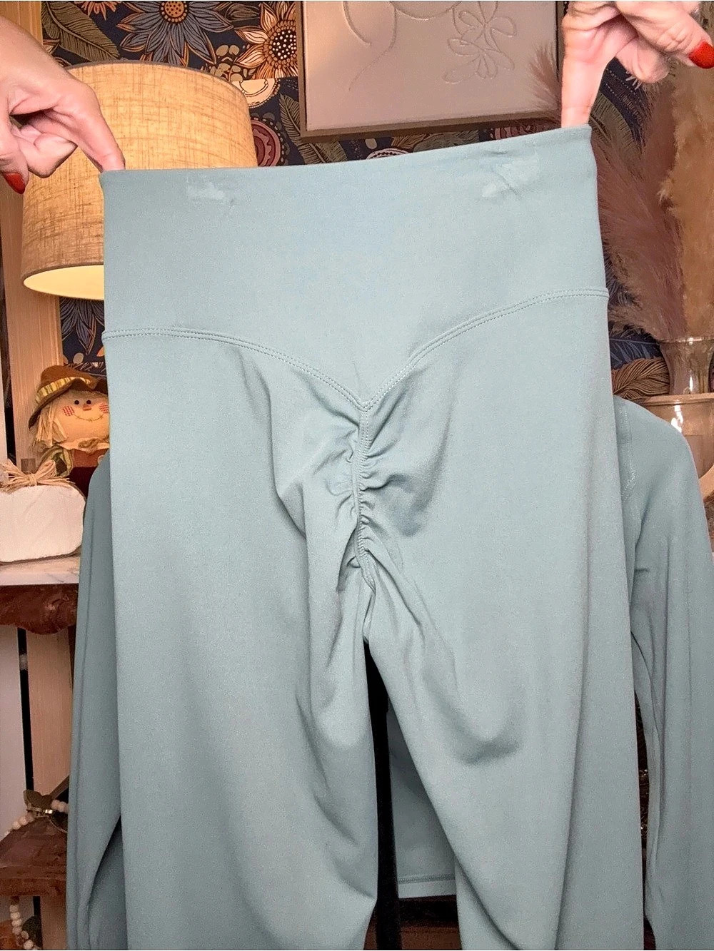 Women's Athletic Leggings greenish blue in Blue - Picture 2 of 5